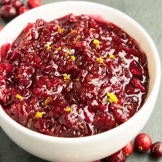 Homemade Cranberry  Sauce