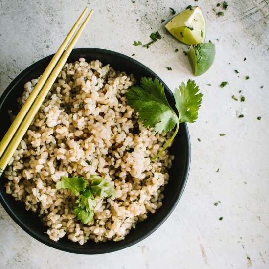 Instant Pot Cilantro Lime Rice