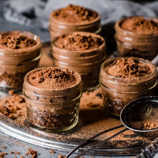 Chocolate Cheesecake Jars