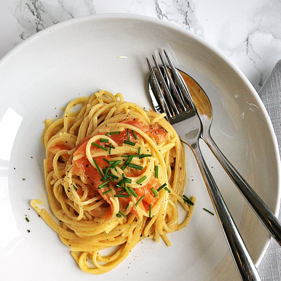 Smoked Salmon Carbonara