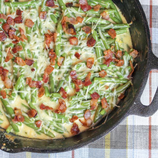 Green Bean and Bacon Au Gratin