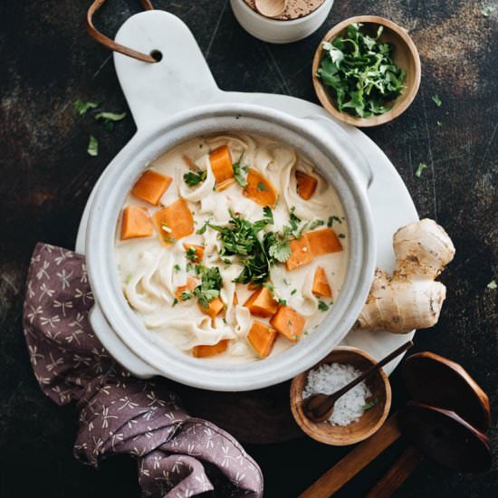 5-Ingredient Coconut Noodle Soup