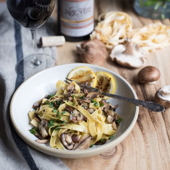 Tagliatelle with Mushroom Ragù