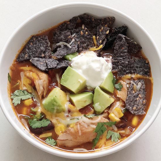 One Pot Chicken Taco Soup