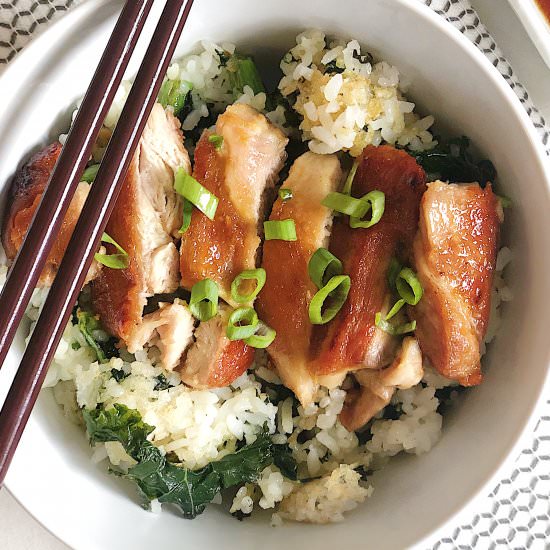 Chicken Teriyaki & Crispy Kale Rice
