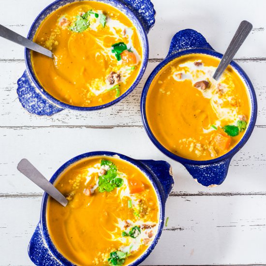 Vegan Coconut Chestnut Pumpkin Soup