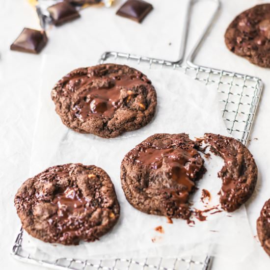 Double chocolate cookies