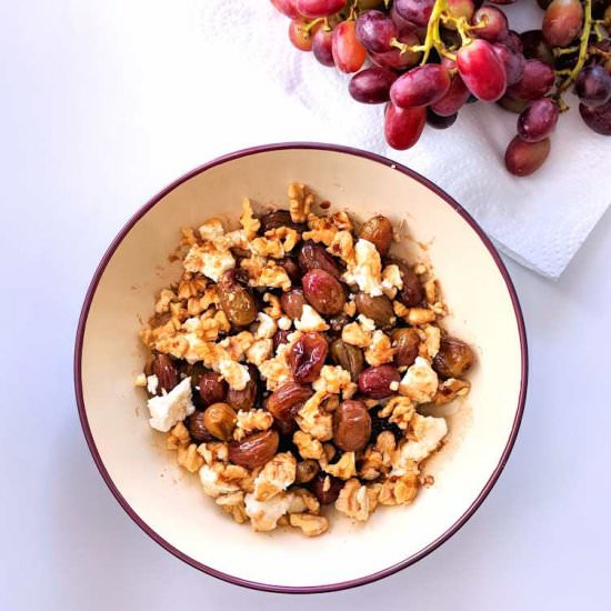 Feta grapes and walnuts