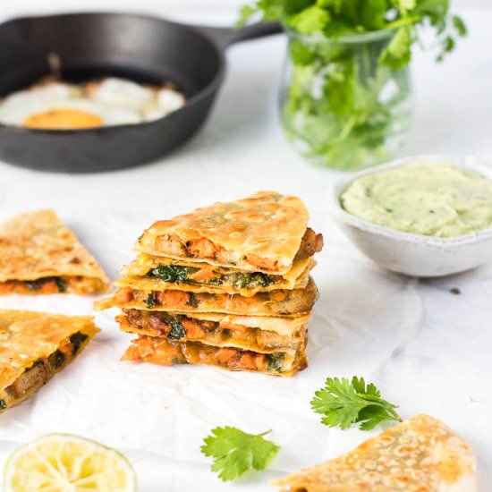 Cheesy Breakfast Quesadilla