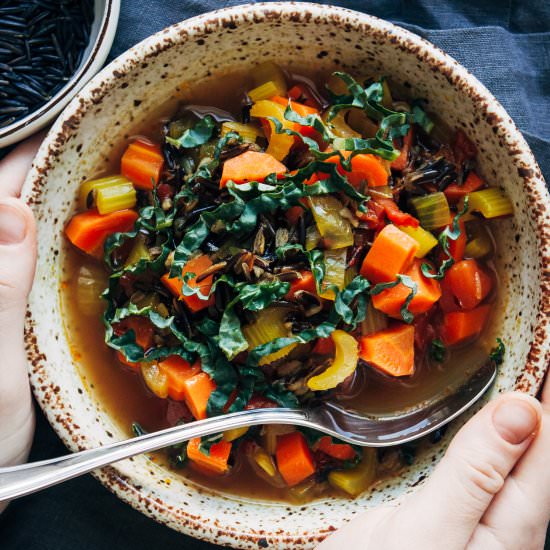 Vegan Wild Rice Soup