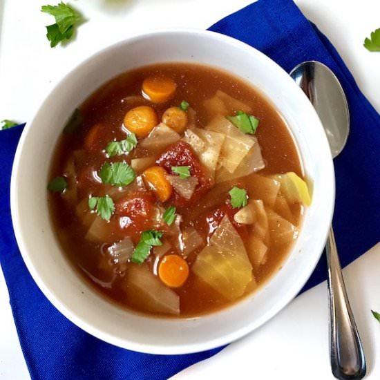 Slow Cooker Detox Cabbage Soup