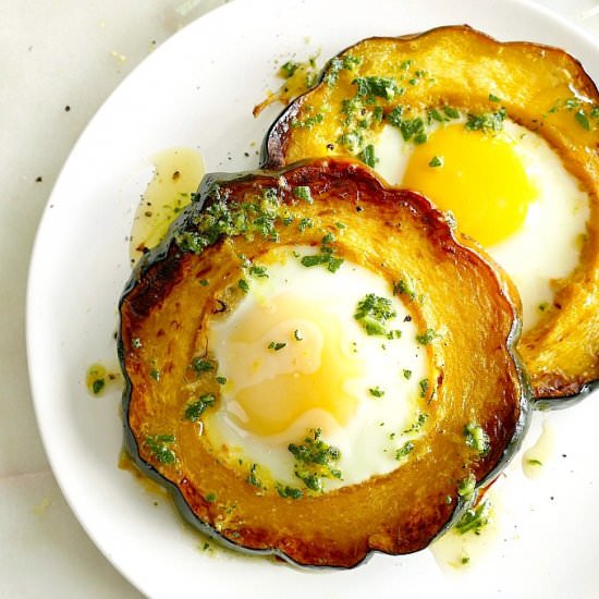 Acorn Squash Eggs-in-a-Hole