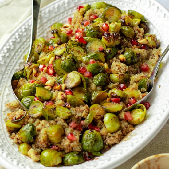 MAPLE ROASTED SPROUT SALAD