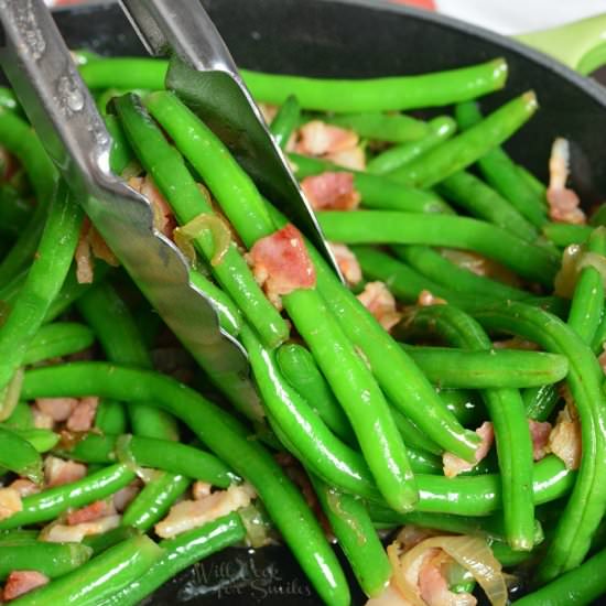 Green Bean with Bacon and Onions