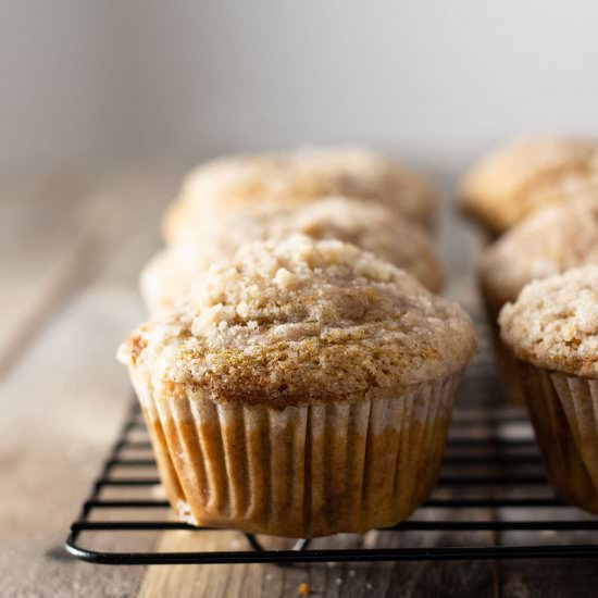 Pumpkin Cream Cheese Streusel Muffins