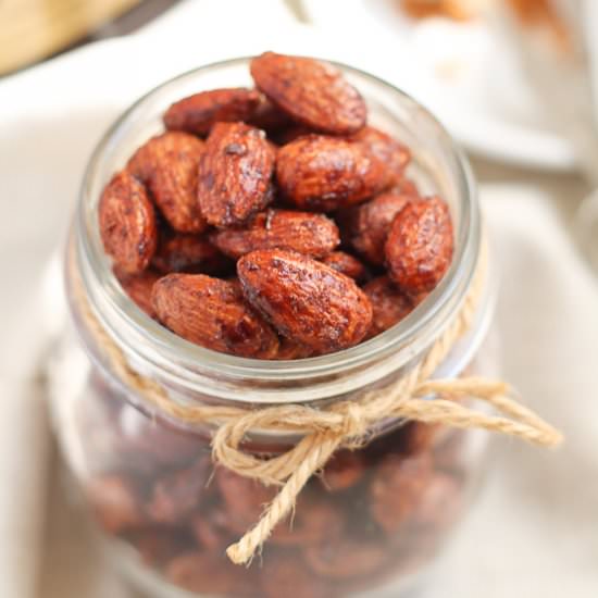 Maple Cinnamon Roasted Almonds