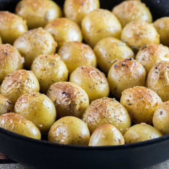 GARLIC ROSEMARY FONDANT POTATOES