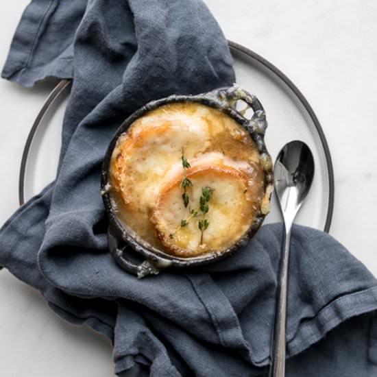 French Onion Soup with Beer