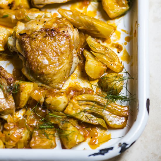 Crispy Harissa and Lemon Chicken