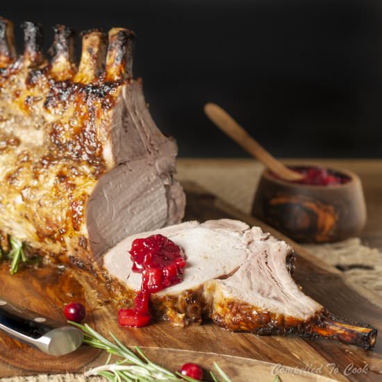 Cranberry Pork Rib Roast