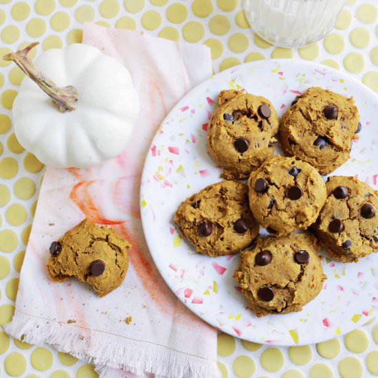 Vegan Chocolate Pumpkin Cookies