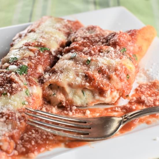 Chickpea Flour Homemade Manicotti