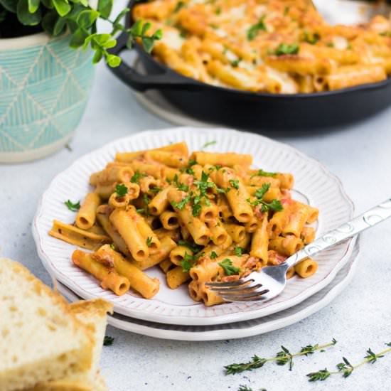 One Pan Baked Ziti