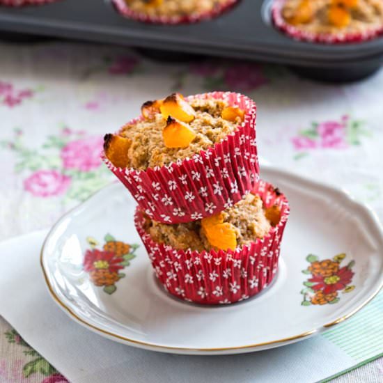 Sugar Free Date Apricot Muffins
