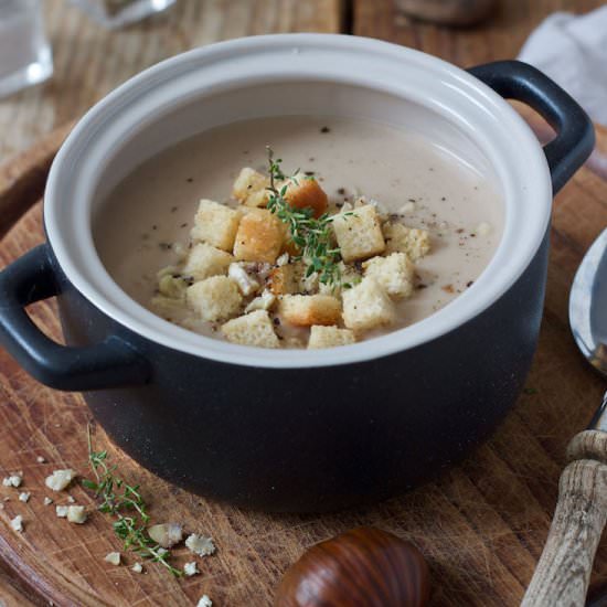 Chestnut cream soup