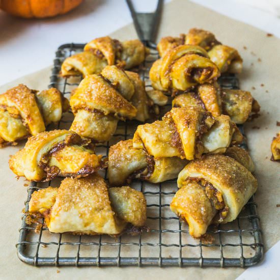 Pumpkin Butter Rugelach