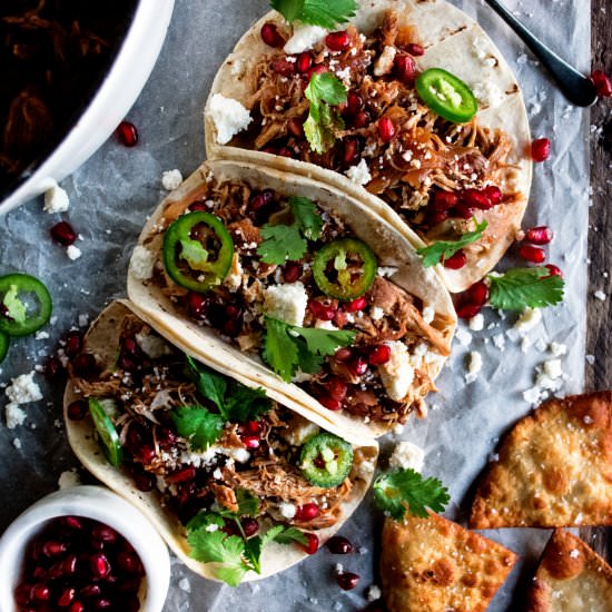 Chipotle Braised Chicken Tacos