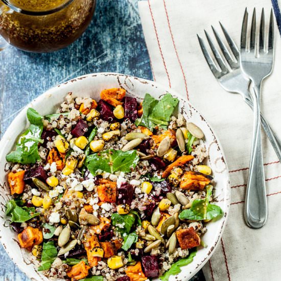 fall salad quinoa sweet potato