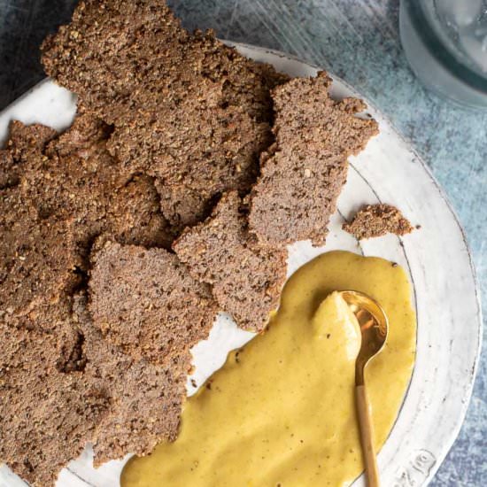 Low Carb Seed Paleo Crackers