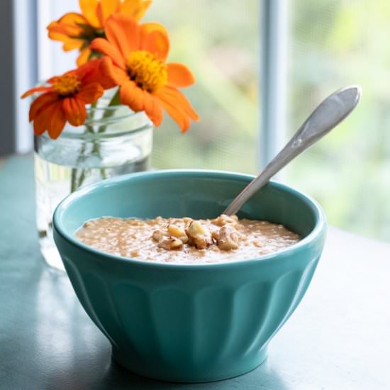 Pumpkin Pie Steel Cut Oats