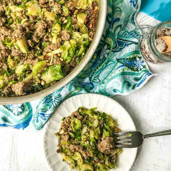 Sausage & Brussels Sprouts Hash