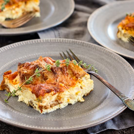Sourdough Stuffing Egg Casserole
