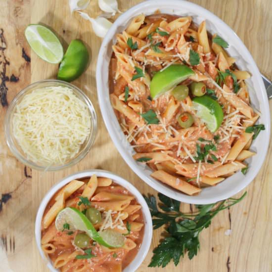 Bloody Mary Vodka Sauce on Penne