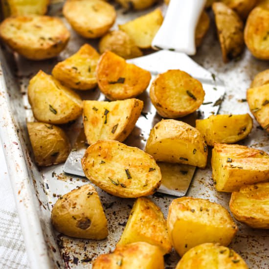 Toaster Oven Rosemary Potatoes