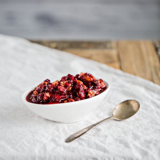 Cranberry Orange Walnut Relish