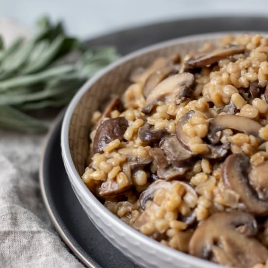 Mushroom-Sage Orzotto
