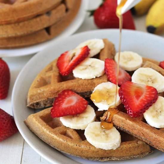 Vegan Gluten-Free Banana Waffles