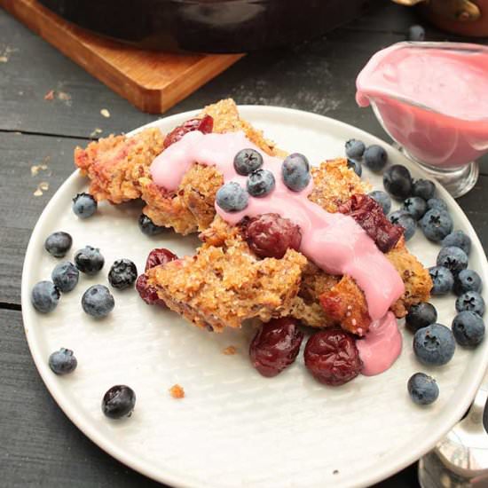Vegan Bread Pudding/Kirschenmichel
