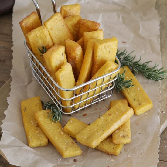 Cheesy Polenta Chip