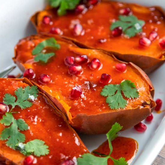 Honey Butter Roasted Sweet Potatoes