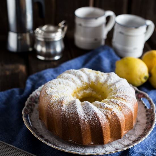 Juicy lemon cake