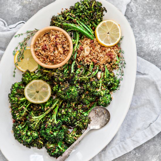Roasted Broccolini with Pancetta