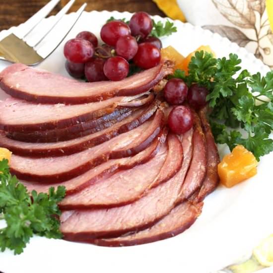 Slow Cooker Han w/ Pineapple Glaze