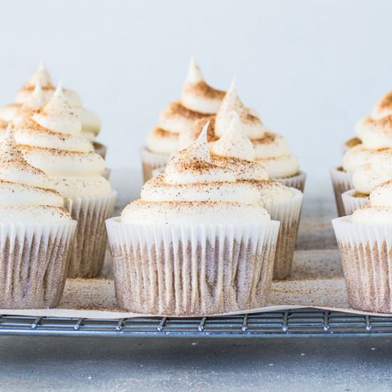 One Bowl Snickerdoodle Cupcakes