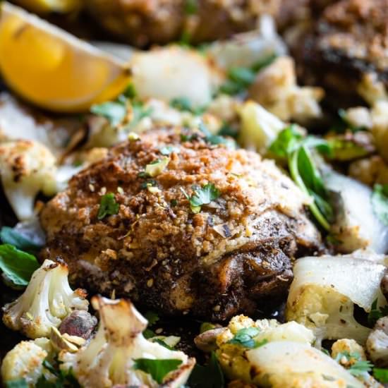 Sheet Pan Za’atar Chicken Thighs