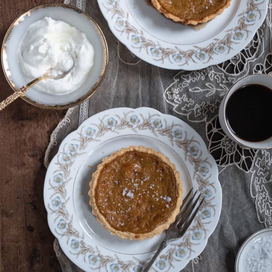 Salted Maple Custard Tart